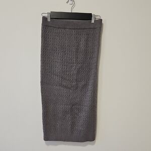 💃Heartloom Textured Gray Pencil Skirt